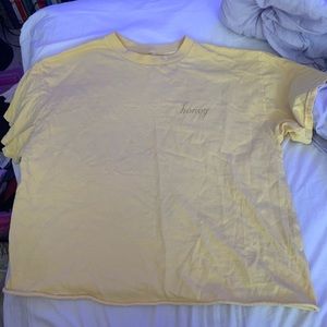 Yellow Honey Cropped T